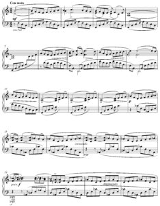 Example 1a: Sibelius, Op. 114, no. 3, mm. 1-22.